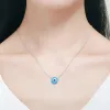 Colliers Kaletine 925 Collier en argent sterling Opale Lucky Hamsa Evil Eye Charm Pendant Colliers Femme Jewelry Kltn017