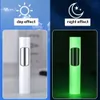 Creative Blue Flame Straight-through Windproof Lighter New Luminous Resistant User to Send Boyfriend Electronic Without Gas Lighter Home