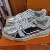 2024 Casual Shoes Virgils alligator-embossed black Grey Brown White Green calf leather