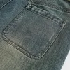 Vintage Blue Denim Shorts Men Summer des jeans décontractés Summer Shorts dérangés en détresse Man Harajuku Hip Hop Streetwear Shorts 240417