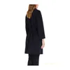 Women's Coat Cashmere Coat Luxury Coat MAX Maras Womens Black Pure Double Layer Wool Robe Coat