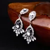 Boucles d'oreilles Stud We113 Fashion Women Bridal Teardrop Rhingestones Wedding Jewelry Party Gift