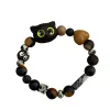 Brins nouveau bracelet mignon petit chat noir pour les femmes hommes mode drôle de dessin animé bracelet perlé bracelet à la mode