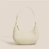 Shoulder Bags Ladies Handbags Fashion Simple Women Half Moon Underarm Bag PU Leather Casual Solid Elegant Portable Tote Hobo Purse