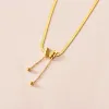 Colliers Nouveaux acier inoxydable Butterfly pendentif Fashion Fashion Snake Os Chain Tassel Collier Femme High Jewelry Party Gift Wholesale