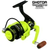 Accessories Green Spinning Reel 5.2:1 Gear Ratio Ultra Light All Metal Spool Smooth Fishing Reels 20007000Series