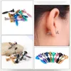 Boucles d'oreilles Stud Multicolor Men de boucle d'oreille Spike Fashion sans acier unisexe Bijoux d'oreille fille Boy Bijoux Drop Wholesale