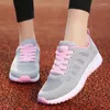 Chaussures décontractées Femmes Flat Bottom Net respirant Running Ventilate Sneaker Jogging Fitness femme