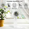 Autres appareils Fan portable portable 2000mAh USB Charging Mini ventilateur Air Air avec affichage numérique de 100 ventilateurs électriques à vitesse de vent Nouveau J240423 J240423