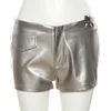 Damesbroek Laagbouw mager pu lederen shorts mode lage taille recht strakke strakke vrouwen