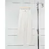 Classic high waisted wide leg white jeans year-round physical temperament