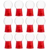 Garrafas de armazenamento 12 PCs Mini Machine Creative Gumball Decorações de Bolo de Cedido Cadeir