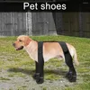 Chaussures pour animaux de compagnie de vêtements pour chiens avec ruban de ferme