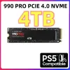 Boîtes Brand d'origine 990pro 1TB 2TB 4TB SSD M2 2280 PCIE 4.0 NVME LIRE 10000 MB / S DISK HARD SOST SOSD SOST pour la console de jeu / ordinateur portable / PC / PS5