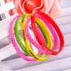 Bracelets Sports Best Friend Printed Letters Luminous Silicone Bracelets & Bangles Women Fluorescent Rubber Fitness Wristband Bracelet