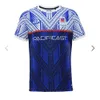 Men Jersey 2024nrl Fiji Sevens Home and Away Samoa Renst Toulouse Courte de rugby à manches courtes