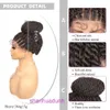 Wig synthetic braid headband with front lace braided 1B natural black wig dirty