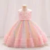 Girls' Dress Show Princess Mesh Dress Children's Birthday Year One-Year Dress