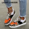 Casual Shoes Women's Flats 2024 Canvas Fashionable Breattable High-Top Thick-Soled Lace-Up 42