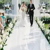 Party Supplies Silver White Themes Wedding Centerpieces Mirror Carpet Aisle Runner 1m 1,2 m 1,5 m 2 m bred för scendekoration Äktenskap