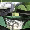 Meubles de camp insectes multifonctionnels Net imperméable Vent à vent Ultralight Parachute Hammock Aerial tente portable Camping extérieur 270x140cm Y240423