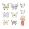 100st 3D Nail Rhinestones Butterfly Nail Charms Crystal Zircon Nail Art Decorations Diamond Luxury Nail Art Parts Accessories 240412