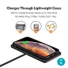 Chargers Alenkerui Silicone non glissière PAD CHARGEUR SANS WIRESS POUR IPIPHE Android Phone Qi 15W Stand de charge sans fil de voiture rapide