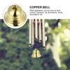 Party Supplies Copper Bell Crafts Golden Garland Decor Door Bells Vintage Key Fob Hanging Pendant Wind Chime