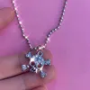 Charm Y2K Bling Cristal Skull Brincos de colar de colar estético Diy para mulheres Conjunto de jóias para mulheres acessórios góticos