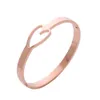Vente à chaud Open Smooth Hollow Electroplated Love In coloved en acier inoxydable Bracelet de niche pour femmes, Guangneng Jewelry
