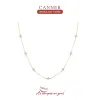 Halsband Canner 925 Sterling Silver Neckor Clear Zircon Pendant Cleavicle Ochain Necklace For Women Delicate Daily Jewelry Gift