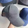 Designer Ball Caps For Men Women Mumu Denim Nieuw trendy merk met klein gezicht en modieuze zonnescherm hoedhoed honkbal cap hoeden petten