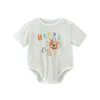 Rompers 2024 NOUVEAU-NOURNÉ Été Bébé habile bébé coton Coton Colaire Body Body Boy Girl Jumps Curchs Vêtements 0-24M H240423