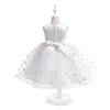 Summer Girl White Princess Dress Colorful Tulle Prom Baptism Wedding Kids Party Dresses for Girls Formal Bridemaids Gown