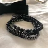 STRANDS FASOM Heren zwart geborsteld door koper met zirkoniumbalvliegende schotel lange armband set groothandel groothandel