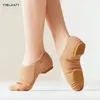 Dance Shoes Ballet Eomen Soft Soled Elastic Cloth Indoor Youth Grade Basic Physical Training Jazz