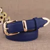Waist Chain Belts Fashionable womens belt high-quality gold buckle womens best match dress jeans belt LB2146 Y240422