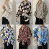 Chemises décontractées pour hommes Polos Polos T-shirts Spring and Automn Floral Shirts Flom for Men and Women Vintage Fashion Ins Shirts à manches longues pour les amoureux