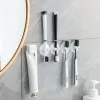 Heads Wall Mounted Suction Cup Electric Toothbrush Holder Punch Free Cute Collection Rack Hook Storage Rack Toothpaste Dental Rack