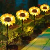 Controle Outdoor Solar Sunflowers Lamp Smart Sense Garden Lights Yard Wedding Thanksgiving Decor Licht Waterdicht LED LED LAWN LICHT