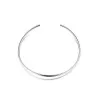 Colliers Simple Smooth Round Torques Collier pour femmes plaque d'or plaqué ouverte Cuffnable Colliers Colliers Colliers