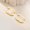 Classic luxury letter design earrings 18k gold earrings trendy stainless steel earrings anniversary birthday party daily wear gifts