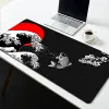 Rests Black White Japan Art Great Waves Mouse Pad Gaming XL Custom HD NEW MOUSEPAD XXL Playmat Nonslip Office Computer Mice Pad