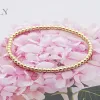 Strands Go2Boho Gold Bead Bracelet Damas Mujeres Joyas de moda Joyas de joyas elásticas de moda