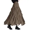 Jupes High Low Tulle Jirt 2024 Femme Long Maillard Maillard Fall Elegant Cocktail Mariage pour femmes décontractées