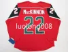 Hockey Halifax Mooseheads Nico Hischier Nathan MacKinnon Hockey Jersey broderi Stitched Anpassa valfritt nummer och namntröja