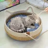 Mats Summer Cat Bed Four Seasons Général Pet Roard Mat Cat Nest Mat Mat Ice Nest Bed Cat Nest Nest Small Dogs