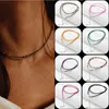 Choker 2-3 mm mini facetted stenen ketting ketting mode natuur labradoriet kwarts agat eenvoudige genezing handgemaakt voor sieradencadeaus