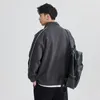 남자 재킷 스포츠 재킷 지퍼 스웨트 셔츠 남자 플러스 크기 7xl 6xl 5xl 4xl o- 넥 느슨한 옷 십대 소년 패션 가을 남성 코트