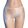 Calcinha feminina feminina Óleo Óleo brilhante Funcional transparente Roupa lisada boxer